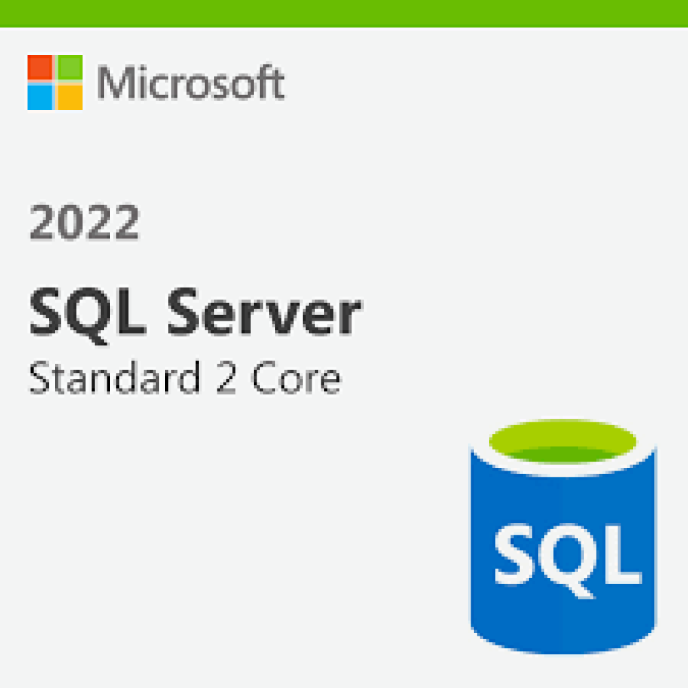 Microsoft SQL Server 2022 Standard Core - 2 Core License Pack